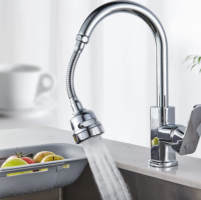 COSWARE Flexible Hose Extension with 2 Modes Water Saving, Faucet for Kitchen Sink, Faucet Function Diverter(Push On)