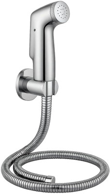 Alligator Health Faucet ABS Plastic Jet Spray Gun for Toilet Set Smart Flexible 1 Meter Shower Connection Tube Pipe and Jet Bidet Spray Holder Maxx Health  Faucet(Wall Mount Installation Type)