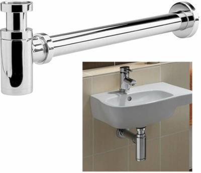 Flipkart SmartBuy BT-112 Premium Stainless Steel Bottle Trap Set with Waste Pipe/Outlet Pipe for Bathroom Health  Faucet