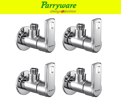 Parryware Vista Angle Valve – Brass Quarter Turn Stop Valve set of 4 pic 031 Angle Valve – Brass Quarter Turn Stop Valve for Bathroom & Kitchen Angle Valve Faucet(Wall Mount Installation Type)