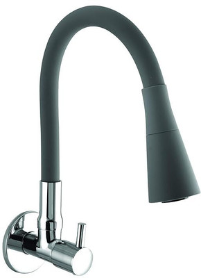 Gyanadh by NA Health Faucet Pipe Hose Hand Shower Tube Pipe Kitchen Sink Faucet with Pull Down Sprayer with Flexible Silicone Aerator Foam Flow Faucet(Single Handle Installation Type)