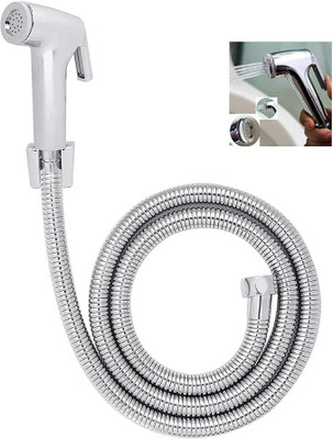COSSIMO Conti Plastic Health Faucet with 1 m Flexible Hose Pipe and Wall Hook - Set of 1 Health  Faucet(Centerset Installation Type)