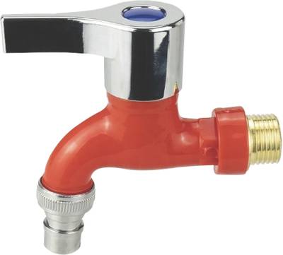 Inviqtus INQFST8M7 PVC High-Pressure Washing Machine Tap RED INQFST8M7 Bib Cock Bathroom and Kitchen Faucet Bib Tap Faucet