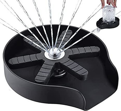 TOPHAVEN Faucet Glass Washer Cleaner Accessories, Cup Cleaner for Sink, Glass Rinser Faucet Glass Washer Cleaner Accessories, Cup Cleaner for Sink, Glass Rinser Health Faucet(Single Handle Installation Type)