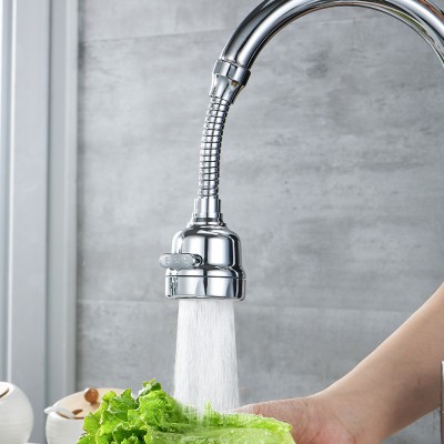 KUBER INDUSTRIES Faucet Water Saving for Sink Taps | 360 Degree Rotation Swivel Faucet | JN-002 Silver Sink Tap Faucet(Single Handle Installation Type)