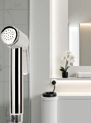 COSWARE H-Faucet_4 AquaFlow Premium Steel Bathroom Health Faucet Health  Faucet(Centerset Installation Type)