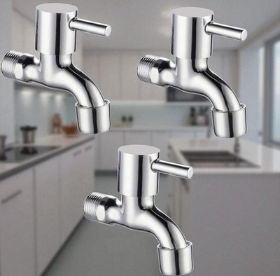 COSSIMO Elite Brass-5 Royal Flow Brass Bathroom & Kitchen Faucet Pillar Tap Faucet(Wall Mount Installation Type)