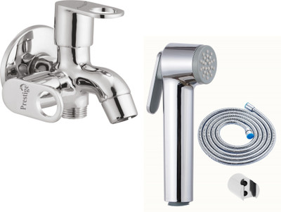 Prestige Prime Bib Cock 2 Way With Star Health Faucet Prime Bib Cock 2 Way With Star Health Faucet Twin Elbow Valve Faucet(Wall Mount Installation Type)