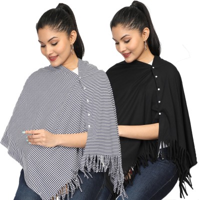 nene Feeding Cloak(NavyStripes-Black)