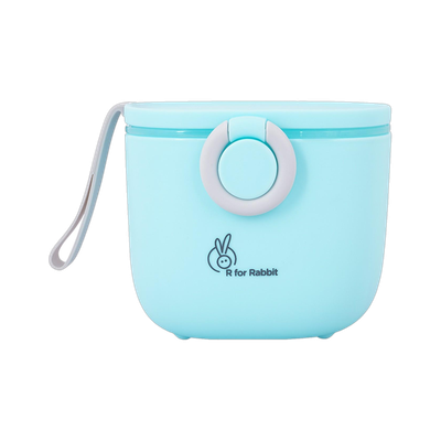 R for Rabbit First Feed Box for Baby, Multi-Functional Kids Milk Powder & Meal Box  - BPA Free PP(Blue)