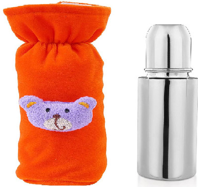 FASHIONMINI 250 ml Steel Sipper(Pack of 2, Orange)