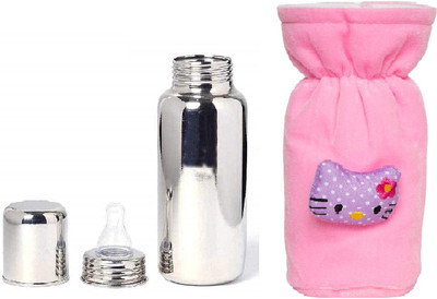 FASHIONMINI 250 ml Steel Sipper(Pack of 2, Pink)