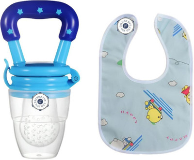 YOS TRENDZ fruit feeder+Bib  - Silicone(Multicolor)