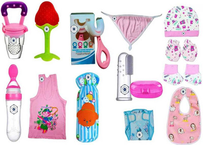 YOS TRENDZ Baby Essentials Gift Combo - 11  - Silicone(Multicolor)
