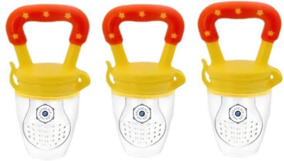 YOS TRENDZ Food/Fruit Nibbler with Extra Mesh, Soft Pacifier/Feeder, for Baby, Infant  - Silicon material, safety and durability, Soft and gentle(multicolour16)