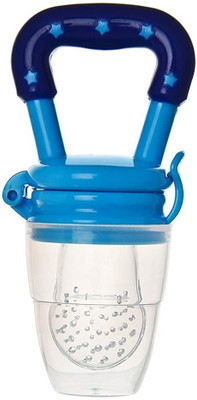 TieCarts BPA FREE Silicone Food/Fruit Nibbler, Pacifier, Feeder, Teether for Infant Baby  - Silicone(Blue)