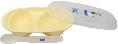 MeeMee Air-Tight Feeding Bowl With Spoon (Yellow)  - Plastic(Yellow)