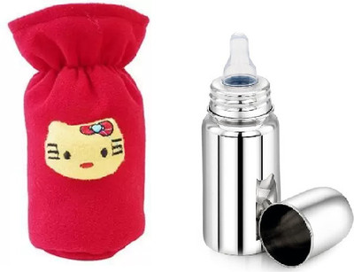 FASHIONMINI 250 ml Steel Sipper(Pack of 2, Red)