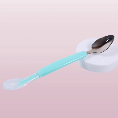 Vadhavan 2 in 1 Baby Fruit Spoon & Scraper For Baby Feeding BPA-Free  - Plastic(Multicolor)