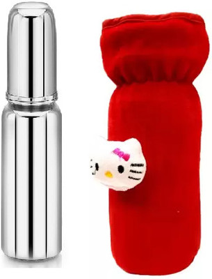 Radiant Fashion World 250 ml Steel Sipper(Pack of 2, Red)