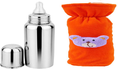 Radiant Fashion World 250 ml Steel Sipper(Pack of 2, Orange)