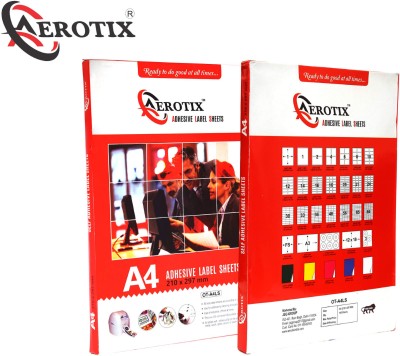 Aerotix A4 SIZE PAPER LABELS ( SELF ADHESIVE ) ST12 Unruled 21 * 29.7 90 gsm A4 paper(Set of 1, White)