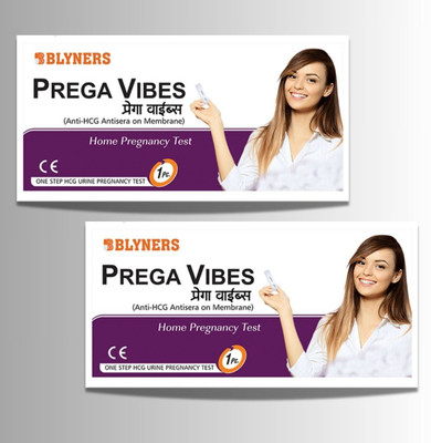 Prega Vibes Prega-Vibes-Pregnancy-Test-Kit Disposable Female Urination Device(White, Pack of 2)