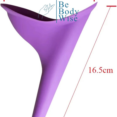 Be Bodywise ReusableWomenPortableUrinalFunnel Reusable Female Urination Device(Purple, Pack of 2)