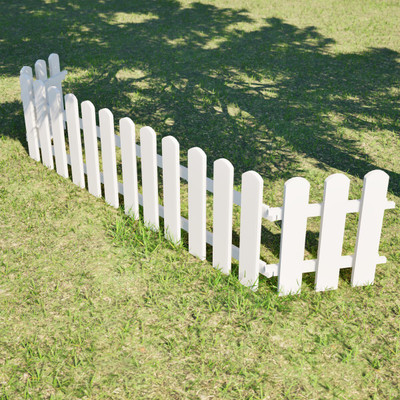 Gardenfix Picket Fence Partition 0.304 m Fence Picket(White)