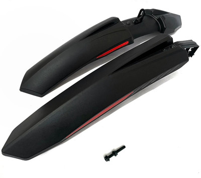 Excel Storm Model Red M/B Full Length Front & Rear Fender(Black, Red)