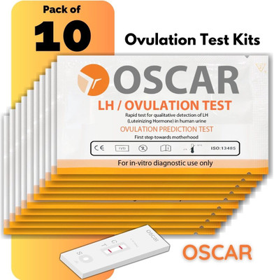 OSCAR Rapid Luteinizing hormone (LH) detection Ovulation Kit(10 Tests, Pack of 10)