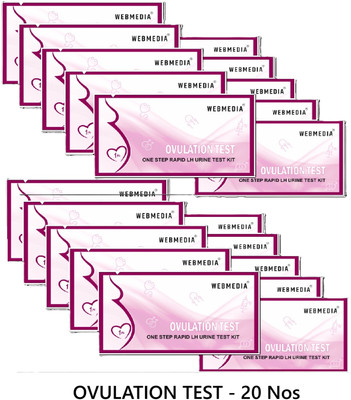 WebMedia One step Rapid LH urine Test Ovulation Kit(20 Tests, Pack of 20)