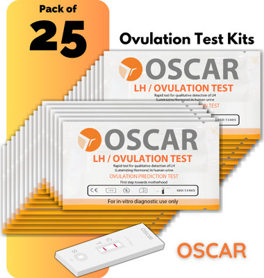 OSCAR Luteinizing hormone (LH) detection Ovulation Kit(25 Tests, Pack of 25)