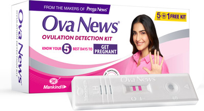 Ova News Detection Kit from Prega News Identifies Fertile Days Ovulation Kit(6 Tests, Pack of 1)