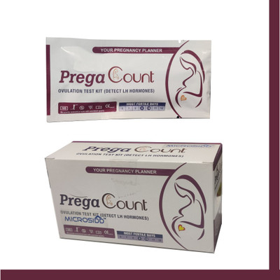 MICROSIDD Prega Count Instant LH Ovulation Kit Ovulation Kit(15 Tests, Pack of 15)