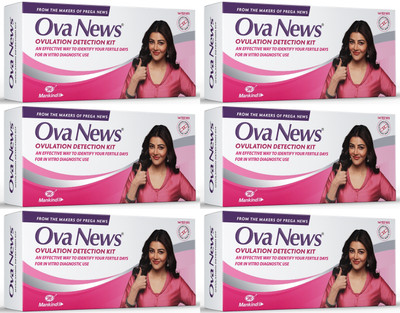 Ova News Detection Kit from Prega News Identifies Fertile Days Ovulation Kit(36 Tests, Pack of 6)