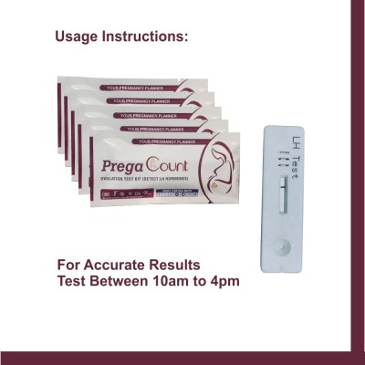 MICROSIDD Prega Count LH Ovulation Kit Ovulation Kit(5 Tests, Pack of 5)