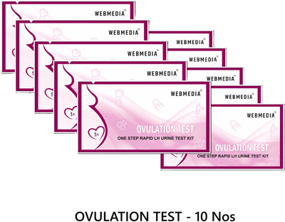 WebMedia One step Rapid LH urine Test Ovulation Kit(10 Tests, Pack of 10)
