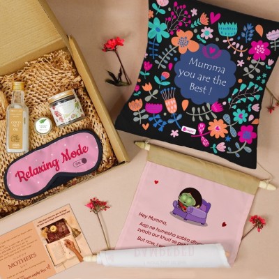 Indigifts Mothers Day Gift Combo Mom Personal Pampering Kit_C-CM262-MOMC22012 Cotton Gift Box(Multicolor)