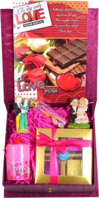 MANTOUSS Valentines day gift set/valentines day gift for girlfriend Paper, Glass, Polyresin Gift Box(Multicolor)