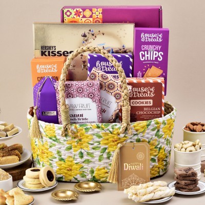 HyperFoods Diwali Gift Basket Assorted Gift Box(Multicolor)