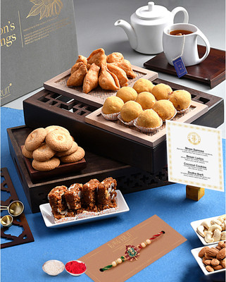 HyperFoods HF-THOT-COMBO4-BlDbSmCc-PRG Paper Gift Box(Multicolor)