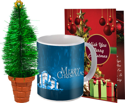 Midiron Christmas Gift Combo with Artificial Small Tree with Card SG23-02 Assorted Gift Box(Multicolor)