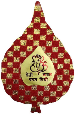Popcorn Fusion Roli Chawal Pack Set (Premium Roli Tikka Pack) Cotton Gift Box(Red, Gold)