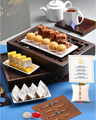 HyperFoods HF-THOT-COMBO4-BlMtDbKk-R5 Paper Gift Box(Multicolor)