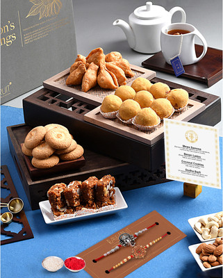 HyperFoods HF-THOT-COMBO4-BlDbSmCc-R2 Paper Gift Box(Multicolor)