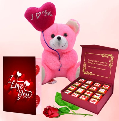 Midiron Romantic Gift for Valentine's Day | Valentine's Day Gift for Wife/Girlfriend Fiber Gift Box(Red)