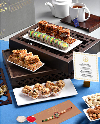 HyperFoods HF-THOT-COMBO4-DbDfMcAc-PRG Paper Gift Box(Multicolor)