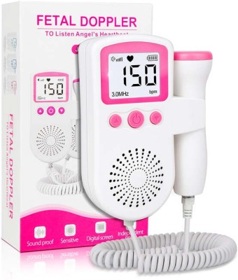 Dr care Fetal Doppler Portable Pregnancy Companion with 50-230M Measuring Hz LCD Display Pink Fetal Doppler