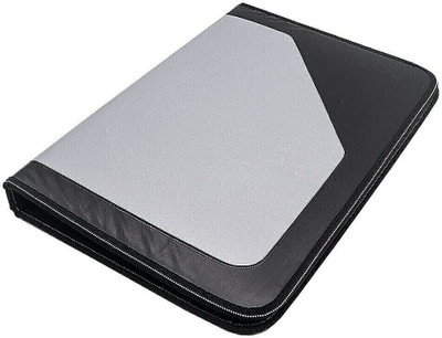 SHUANG YOU PU Leather PU Leather Multipurpose 24 File Sleeve A4 Professional Files and Folders(Set Of 1, Grey)